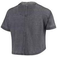 NCAA Michigan Wolverines Edith Vintage Burnout Crop T-Shirt