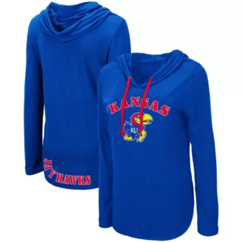 NCAA Kansas Jayhawks My Lover Lightweight Hooded Long Sleeve T-Shirt