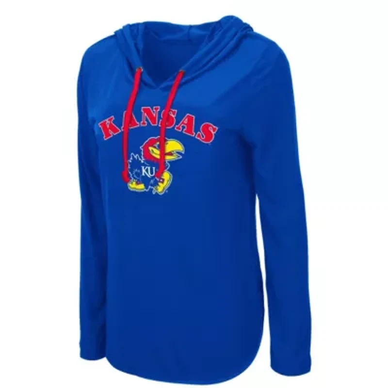 NCAA Kansas Jayhawks My Lover Lightweight Hooded Long Sleeve T-Shirt
