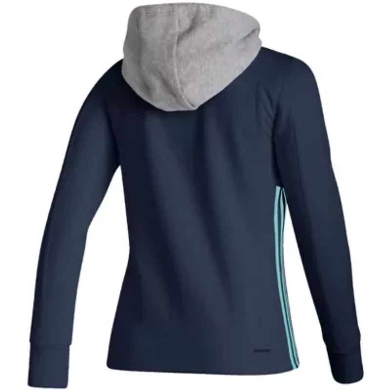 NHL Deep Sea Seattle Kraken Skate Lace AEROREADY Pullover Hoodie