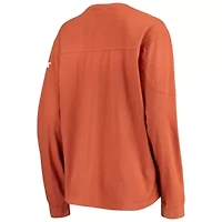 NCAA Burnt Texas Longhorns Edith Long Sleeve Oversized Top