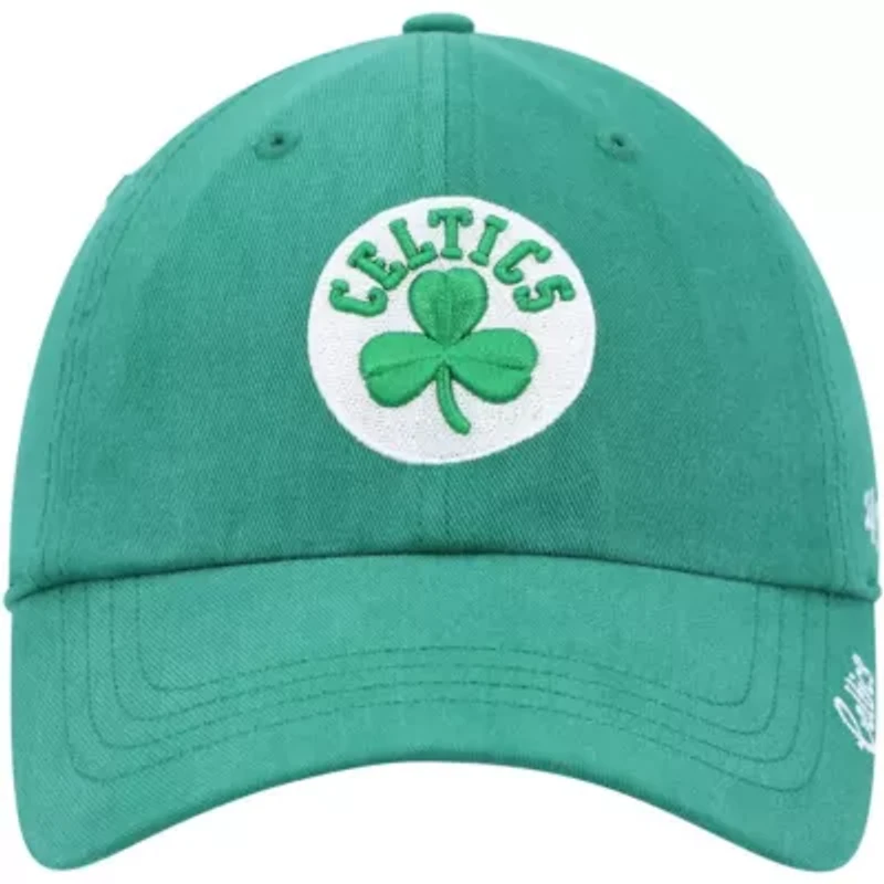 NBA Kelly Boston Celtics Miata Clean Up Logo Adjustable Hat