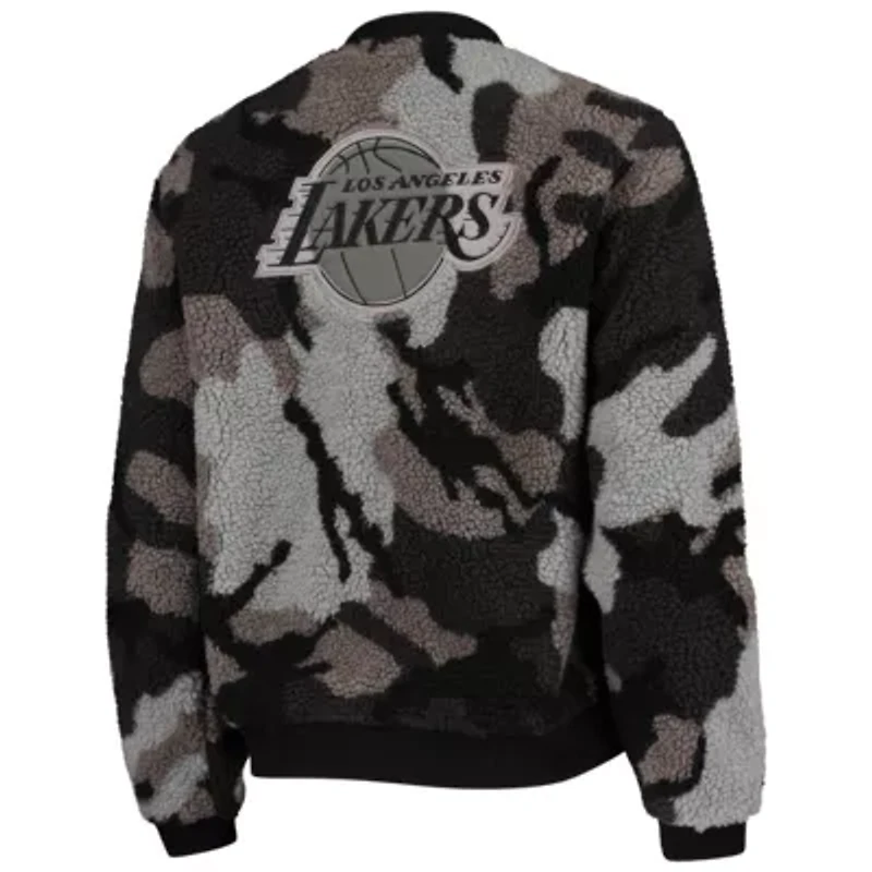 NBA Los Angeles Lakers Sherpa Full-Zip Bomber Jacket