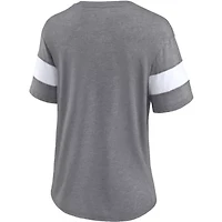 NCAA Fanatics ed Oklahoma Sooners Arched City Sleeve-Striped Tri-Blend V-Neck T-Shirt