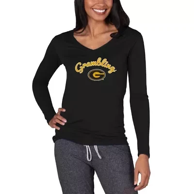 Grambling State Tigers NCAA Marathon Knit Long Sleeve V-Neck Top