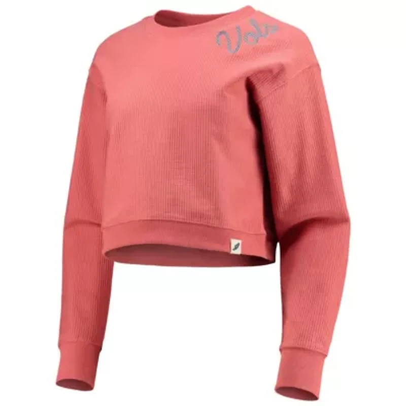 NCAA Tennessee Volunteers Corded Timber Cropped Pullover Sweatshirt