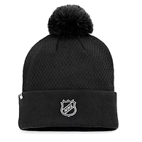 NHL Fanatics Dallas Stars Authentic Pro Road Cuffed Knit Hat with Pom