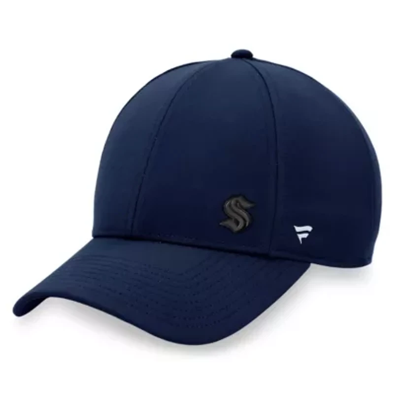 NHL Fanatics Deep Sea Seattle Kraken Authentic Pro Road Structured Adjustable Hat