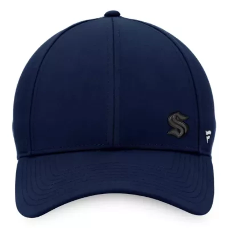NHL Fanatics Deep Sea Seattle Kraken Authentic Pro Road Structured Adjustable Hat