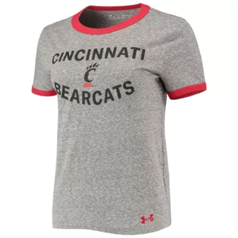 NCAA Under Armour ed Cincinnati Bearcats Siro Slub Tri-Blend Ringer T-Shirt