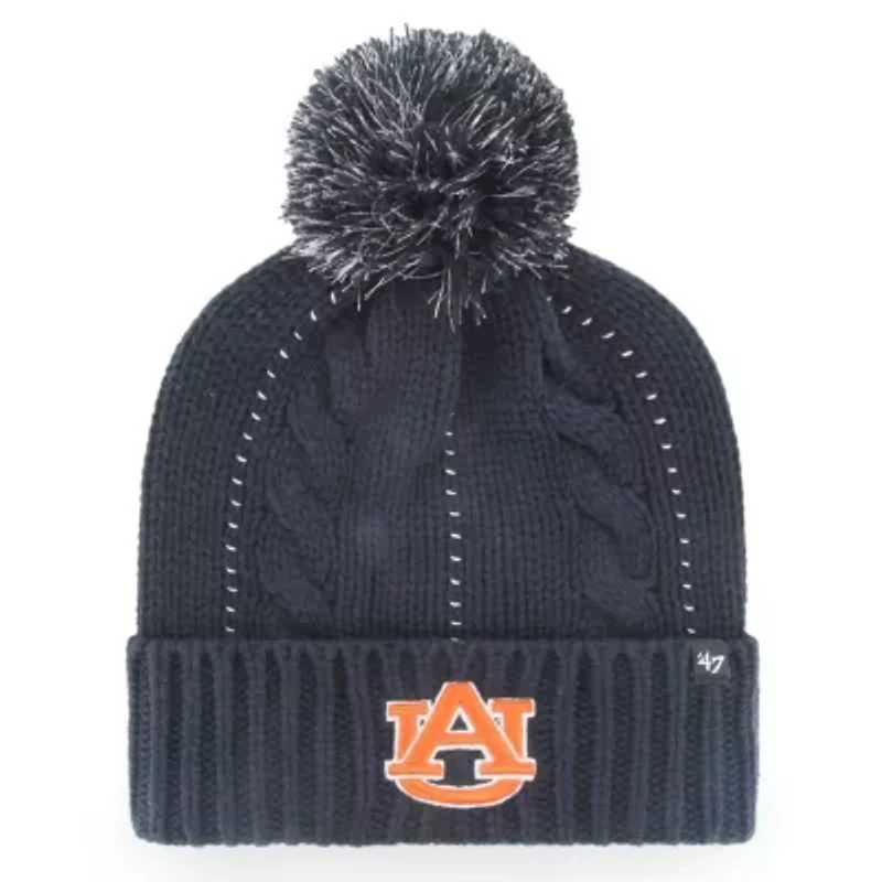 NCAA Auburn Tigers Bauble Cuffed Knit Hat with Pom