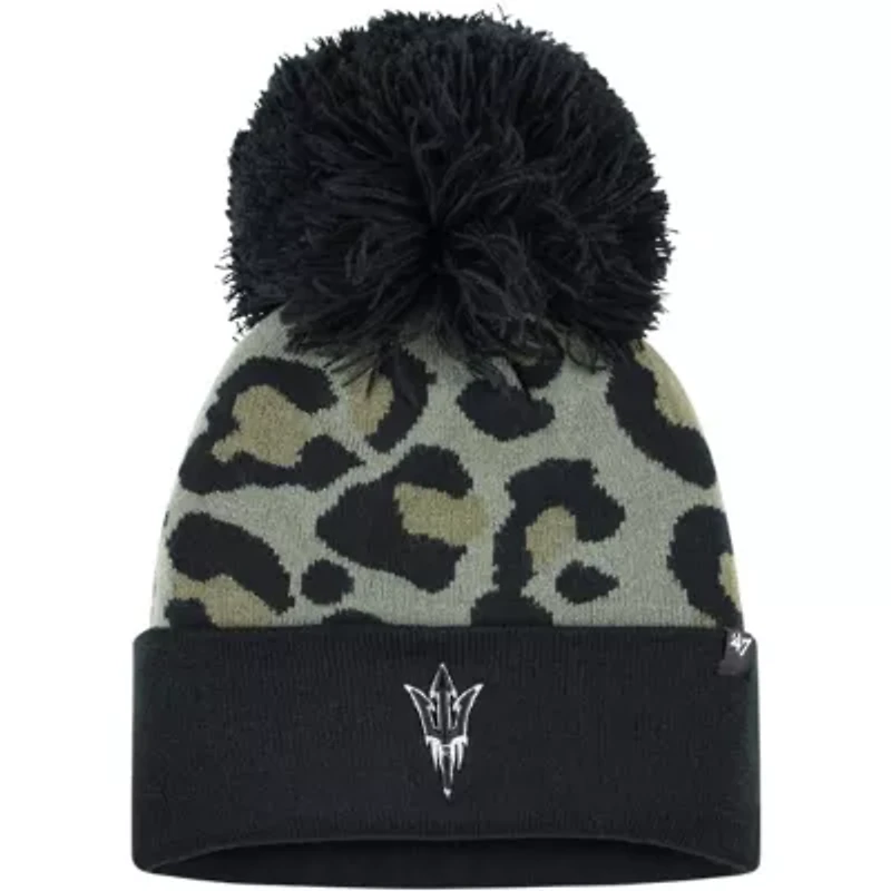 NCAA Hunter Arizona State Sun Devils Bagheera Cuffed Knit Hat with Pom