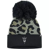 NCAA Hunter Arizona State Sun Devils Bagheera Cuffed Knit Hat with Pom