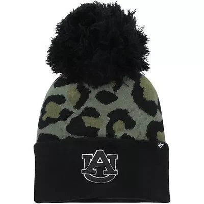 NCAA Hunter Auburn Tigers Bagheera Cuffed Knit Hat with Pom