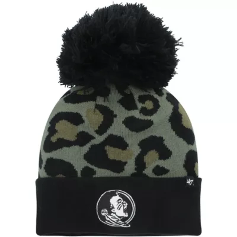 NCAA Hunter Florida State Seminoles Bagheera Cuffed Knit Hat with Pom