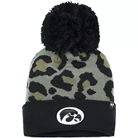 NCAA Hunter Iowa Hawkeyes Bagheera Cuffed Knit Hat with Pom