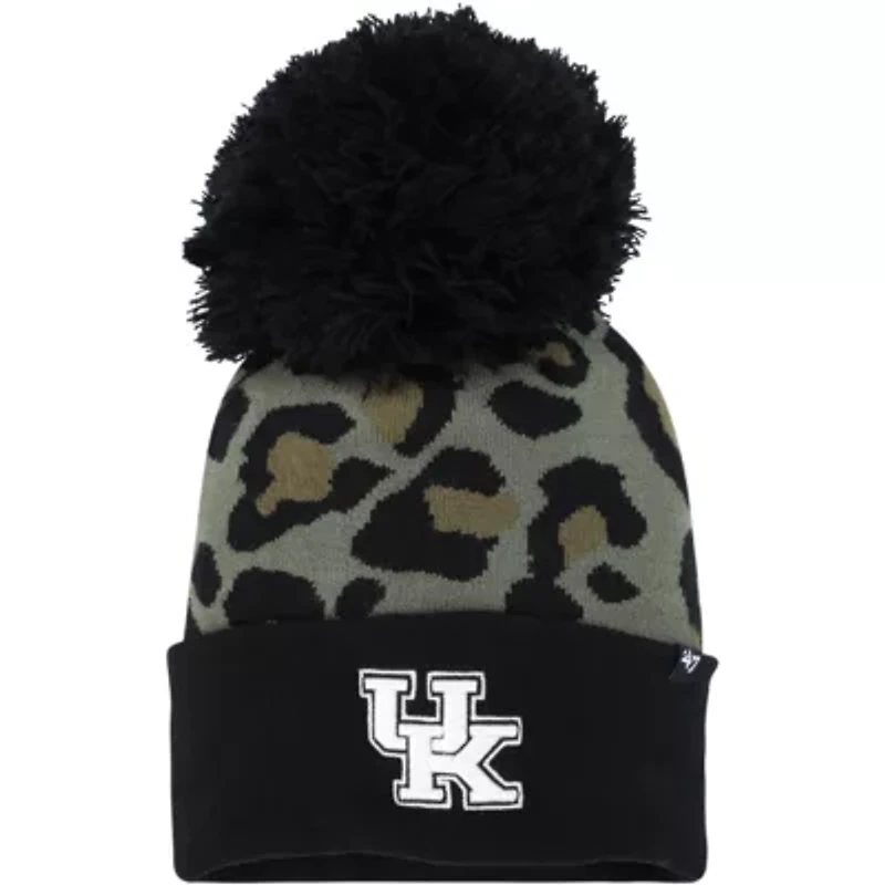 NCAA Hunter Kentucky Wildcats Bagheera Cuffed Knit Hat with Pom