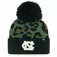 NCAA Hunter North Carolina Tar Heels Bagheera Cuffed Knit Hat with Pom