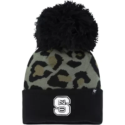 NCAA Hunter NC State Wolfpack Bagheera Cuffed Knit Hat with Pom