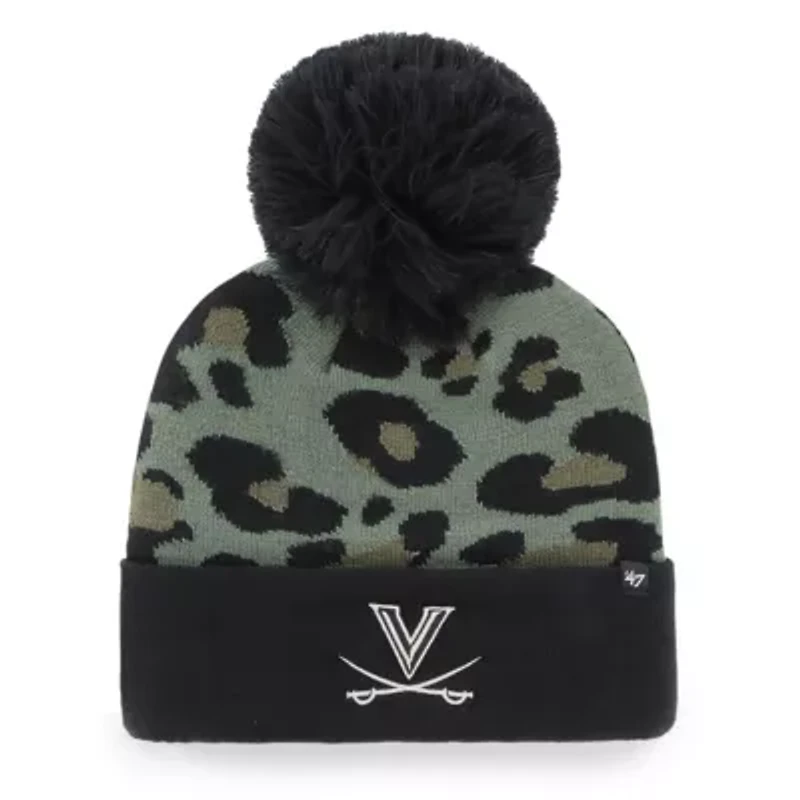 NCAA Hunter Virginia Cavaliers Bagheera Cuffed Knit Hat with Pom