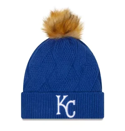 MLB Kansas City Royals Snowy Cuffed Knit Hat with Pom
