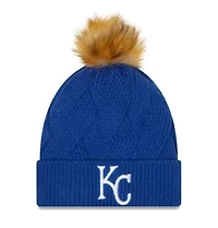 MLB Kansas City Royals Snowy Cuffed Knit Hat with Pom