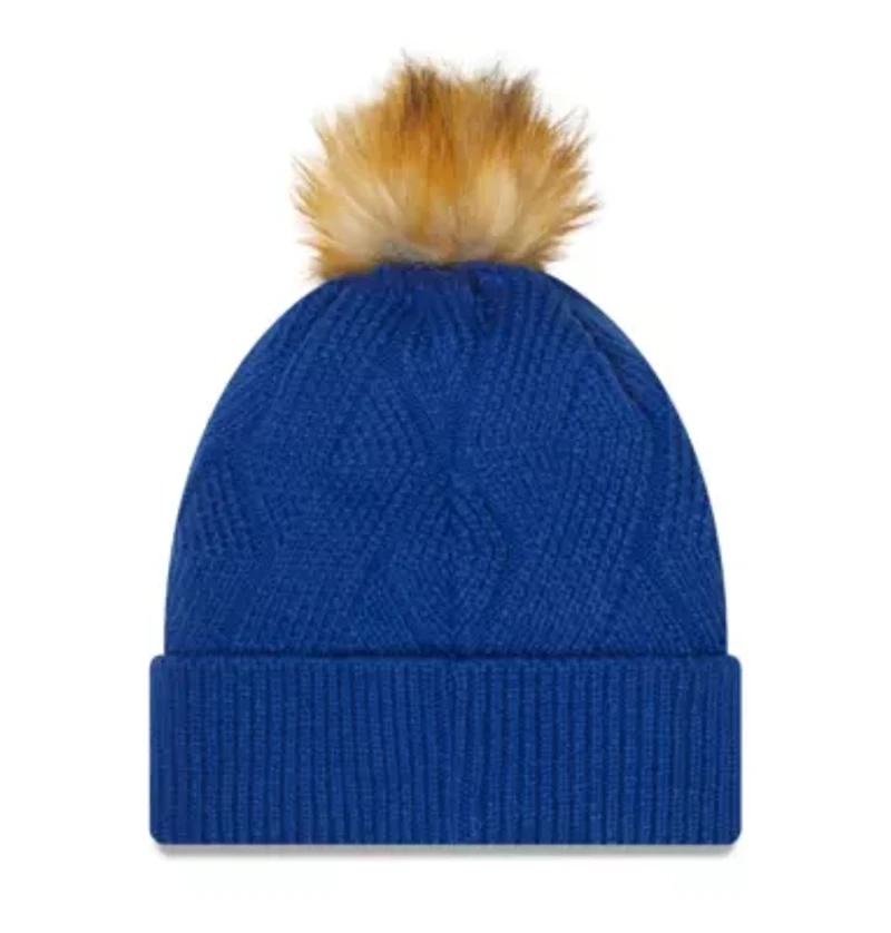 MLB Kansas City Royals Snowy Cuffed Knit Hat with Pom