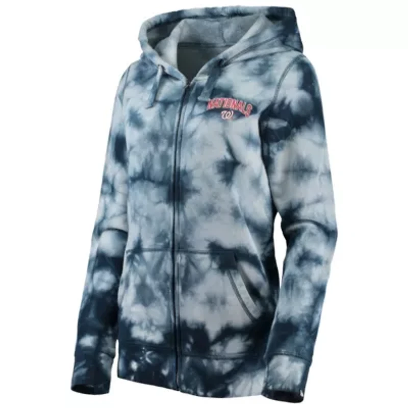 MLB Washington Nationals Tie-Dye Full-Zip Hoodie