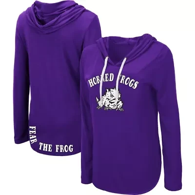 NCAA TCU Horned Frogs My Lover Lightweight Hooded Long Sleeve T-Shirt