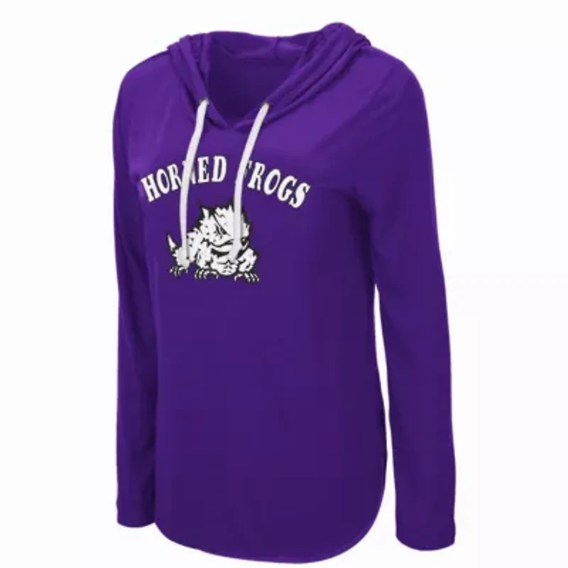 NCAA TCU Horned Frogs My Lover Lightweight Hooded Long Sleeve T-Shirt