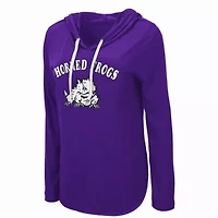 NCAA TCU Horned Frogs My Lover Lightweight Hooded Long Sleeve T-Shirt