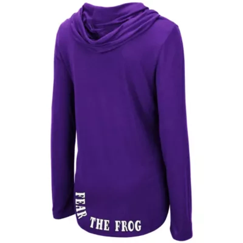 NCAA TCU Horned Frogs My Lover Lightweight Hooded Long Sleeve T-Shirt