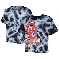 NCAA Oklahoma Sooners Cloud-Dye Cropped T-Shirt