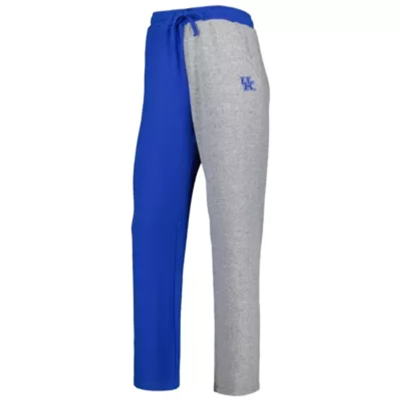 NCAA Royal/Gray Kentucky Wildcats Colorblock Cozy Tri-Blend Lounge Pants