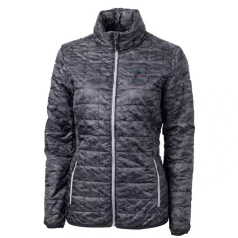 MLB Miami Marlins Rainier PrimaLoft Printed Full-Zip Puffer Jacket