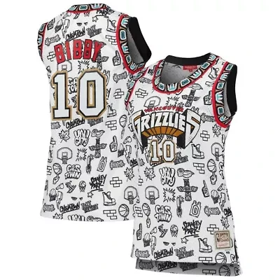 Hardwood Classic Teams Mike Bibby Vancouver Grizzlies 1998 Doodle Swingman Jersey