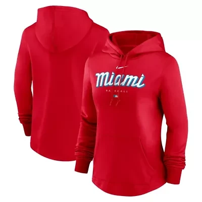 MLB Nike Miami Marlins City Connect Pregame Performance Pullover Hoodie