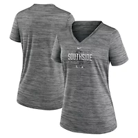 Chicago White Sox MLB Nike City Connect Velocity Practice Performance V-Neck T-Shirt