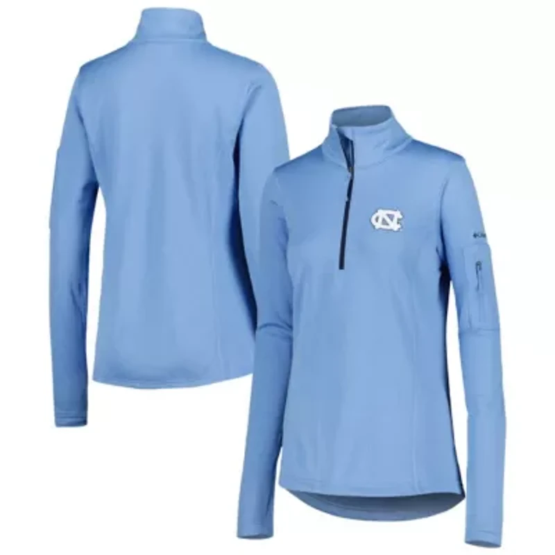 NCAA Light North Carolina Tar Heels Park View Omni-Wick Half-Zip Top
