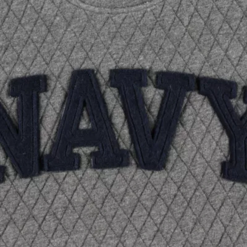 Navy Midshipmen NCAA Moose Quilted Pullover Sweatshirt