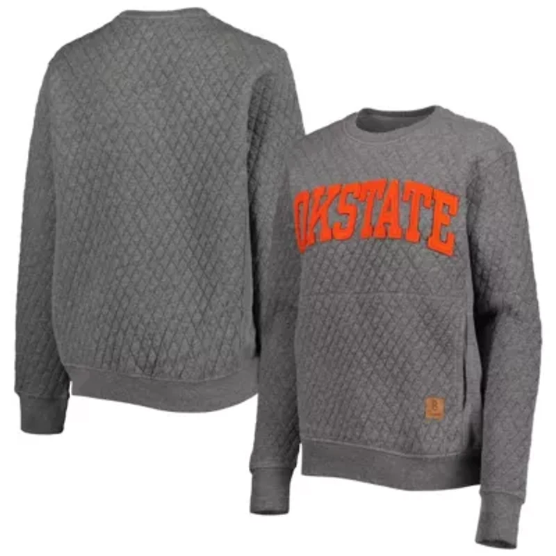NCAA Oklahoma State Cowboys Moose Quilted Pullover Sweatshirt