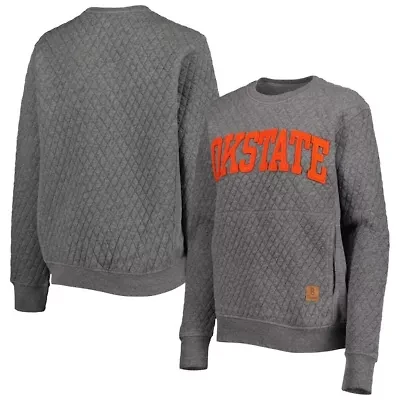 NCAA Oklahoma State Cowboys Moose Quilted Pullover Sweatshirt