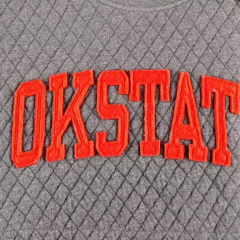 NCAA Oklahoma State Cowboys Moose Quilted Pullover Sweatshirt