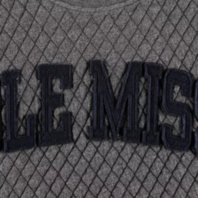 NCAA Ole Miss Rebels Moose Quilted Pullover Sweatshirt