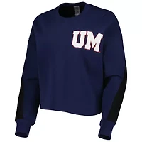 NCAA Ole Miss Rebels Back To Reality Colorblock Pullover Sweatshirt