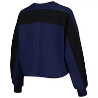 NCAA Ole Miss Rebels Back To Reality Colorblock Pullover Sweatshirt