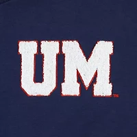 NCAA Ole Miss Rebels Back To Reality Colorblock Pullover Sweatshirt