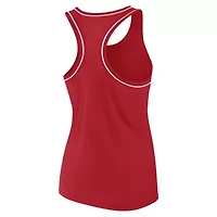 NHL Fanatics Washington Capitals Wordmark Logo Racerback Scoop Neck Tank Top