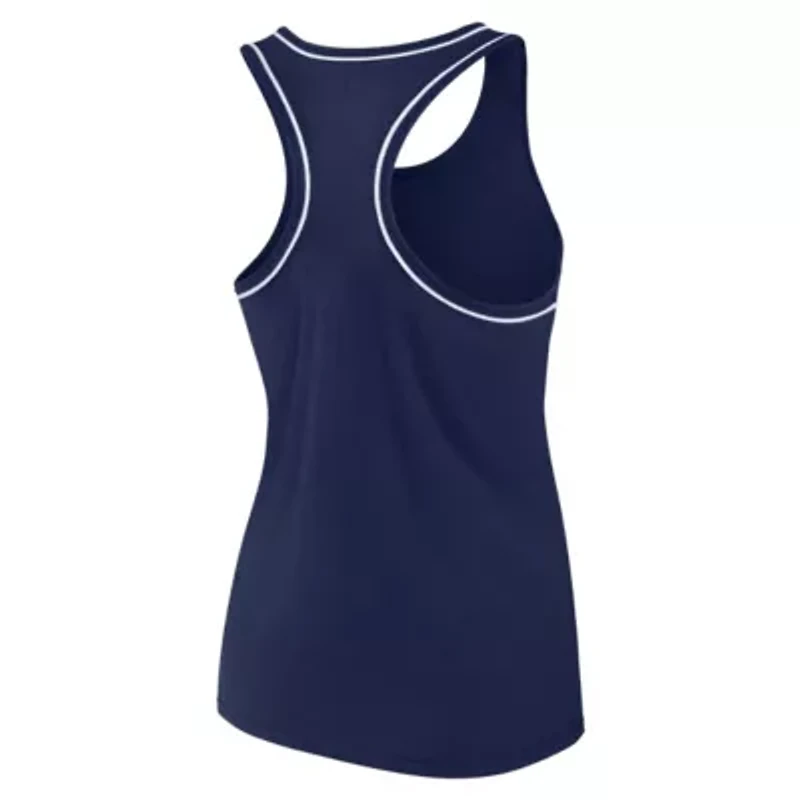 NHL Fanatics Deep Sea Seattle Kraken Wordmark Logo Racerback Scoop Neck Tank Top