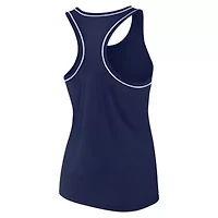 NHL Fanatics Deep Sea Seattle Kraken Wordmark Logo Racerback Scoop Neck Tank Top